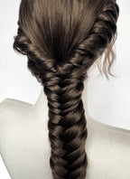 Brunette Braided Lace Front Synthetic Wig For Cosplay as Katniss Everdeen from The Hunger Games LF2236