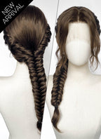 Brunette Braided Lace Front Synthetic Wig For Cosplay as Katniss Everdeen from The Hunger Games LF2236