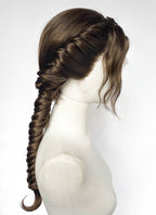 Brunette Braided Lace Front Synthetic Wig For Cosplay as Katniss Everdeen from The Hunger Games LF2236