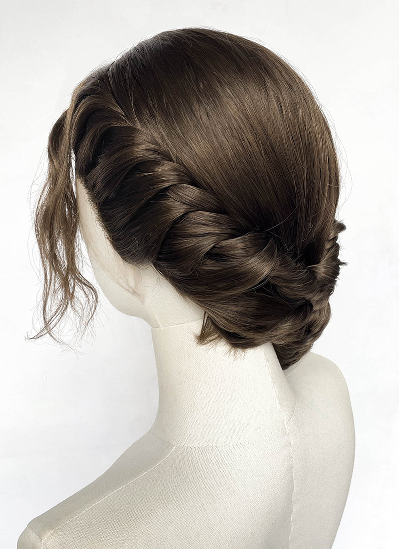 Brunette Braided Lace Front Synthetic Wig For Cosplay as Katniss Everdeen from The Hunger Games LF2236
