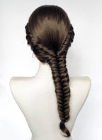 Brunette Braided Lace Front Synthetic Wig For Cosplay as Katniss Everdeen from The Hunger Games LF2236