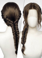 Brunette Braided Lace Front Synthetic Wig For Cosplay as Katniss Everdeen from The Hunger Games LF2236