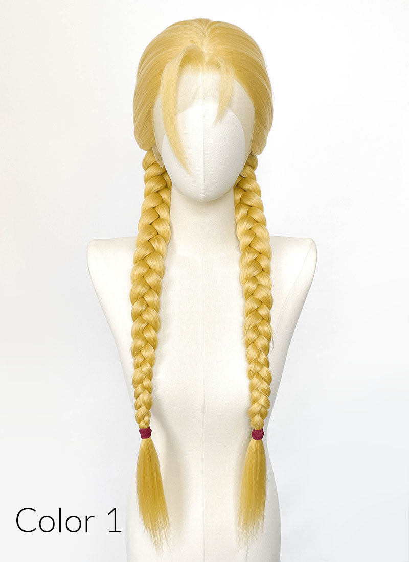 Blonde Lace Front Wig For Cosplay as Cammy White from Street Fighter LF2238