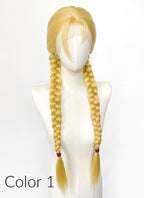 Blonde Lace Front Wig For Cosplay as Cammy White from Street Fighter LF2238