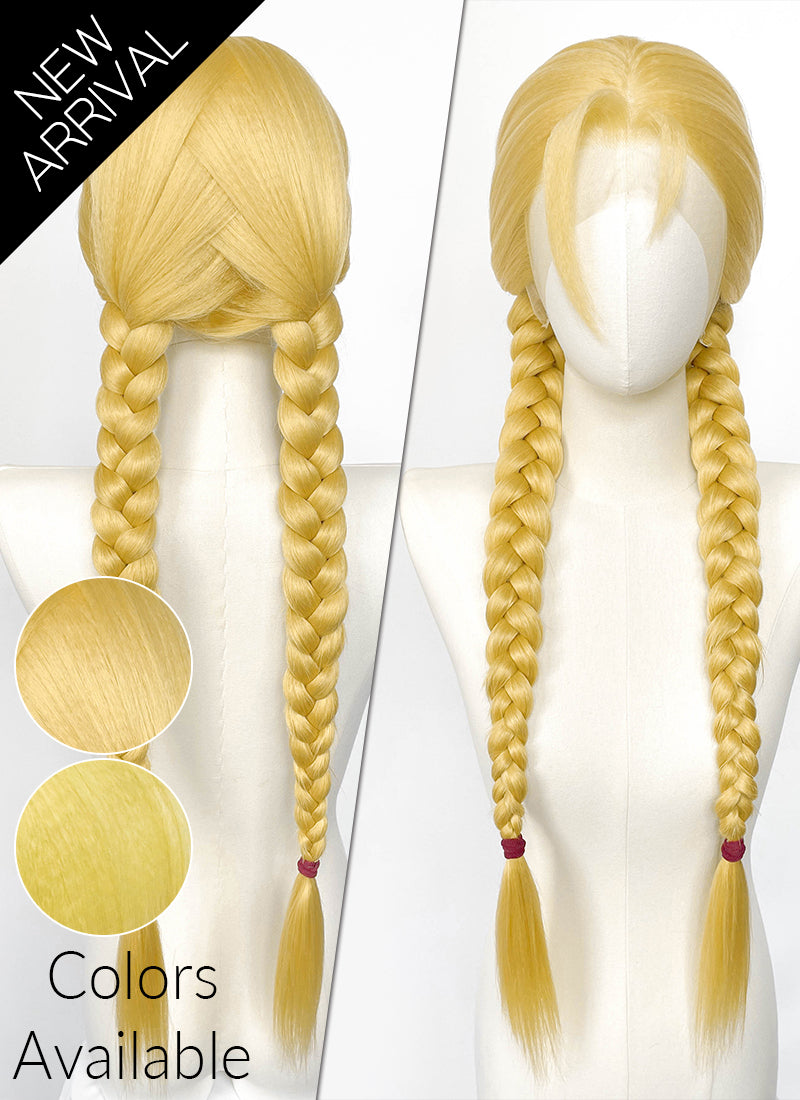 Blonde Lace Front Wig For Cosplay as Cammy White from Street Fighter LF2238