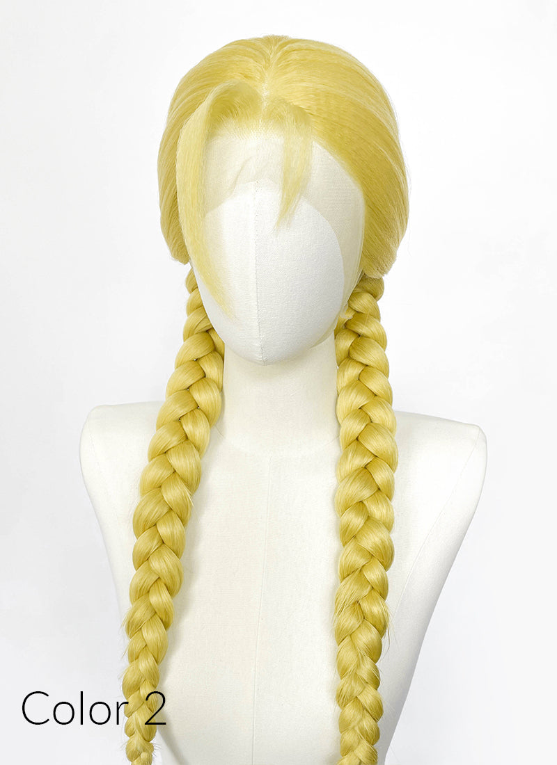 Blonde Lace Front Wig For Cosplay as Cammy White from Street Fighter LF2238