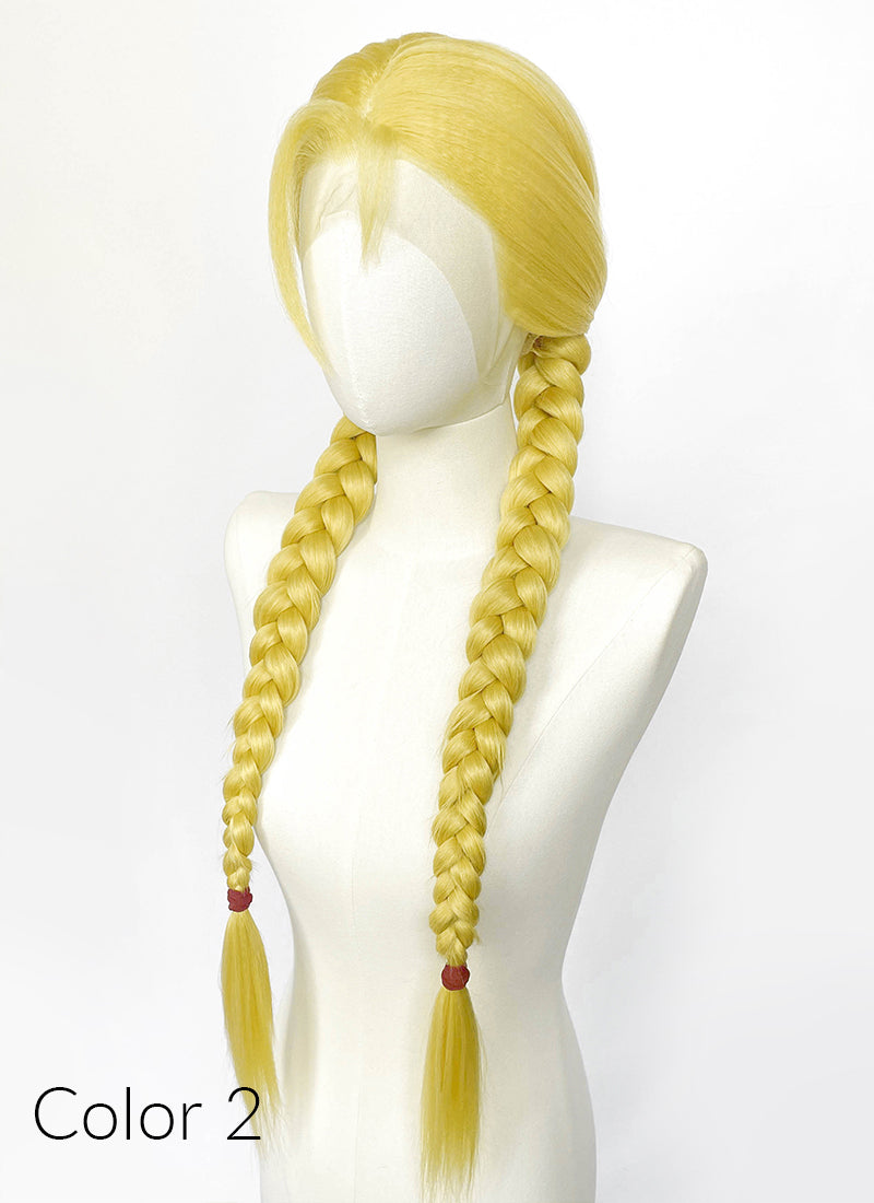 Blonde Lace Front Wig For Cosplay as Cammy White from Street Fighter LF2238