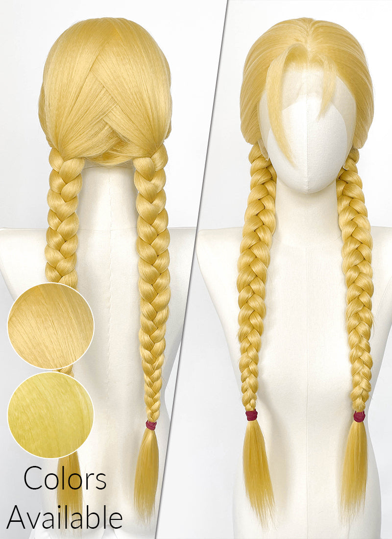 Blonde Lace Front Wig For Cosplay as Cammy White from Street Fighter LF2238