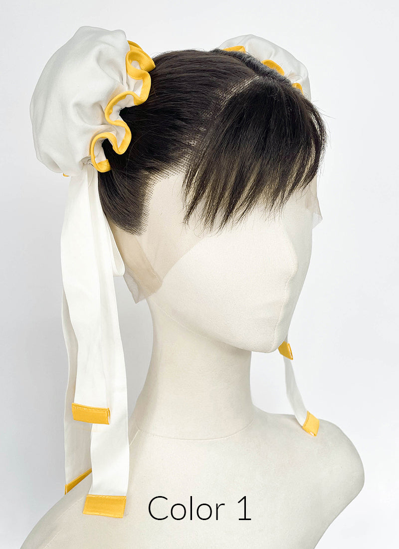 Black Braided Full Lace Synthetic Wig For Cosplay as Chun-Li from Street Fighter LF2239