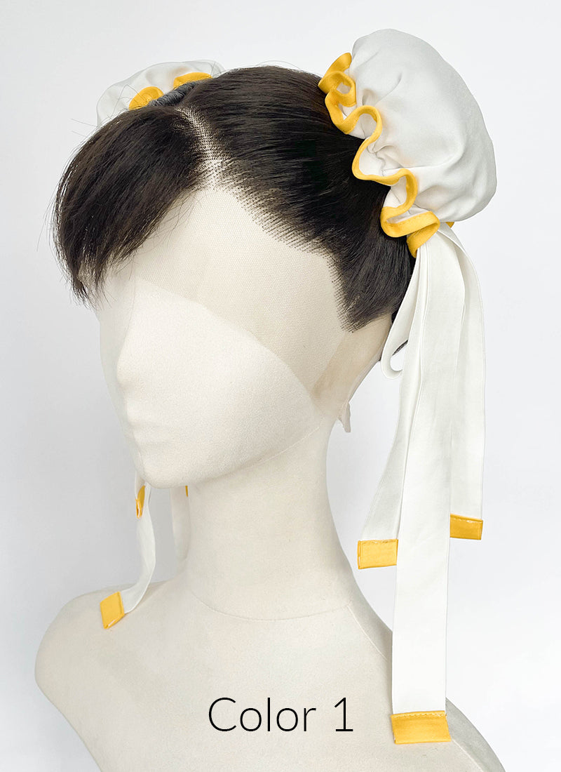 Black Braided Full Lace Synthetic Wig For Cosplay as Chun-Li from Street Fighter LF2239