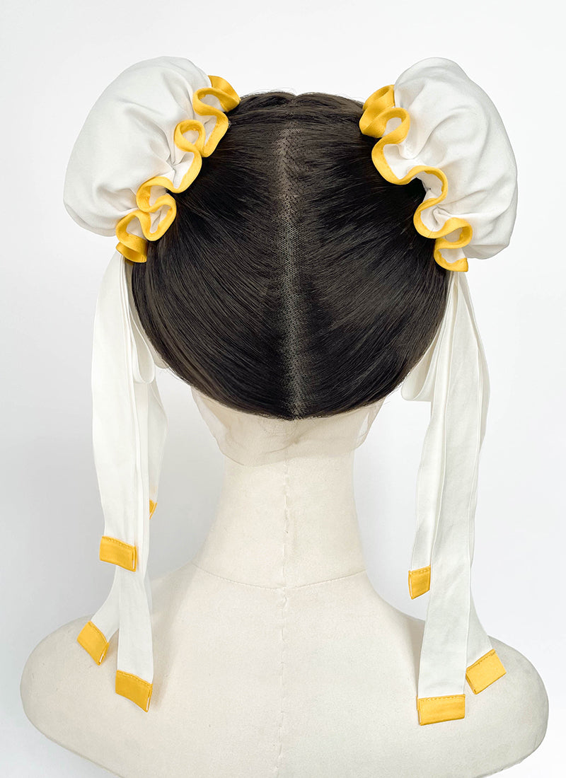Black Braided Full Lace Synthetic Wig For Cosplay as Chun-Li from Street Fighter LF2239
