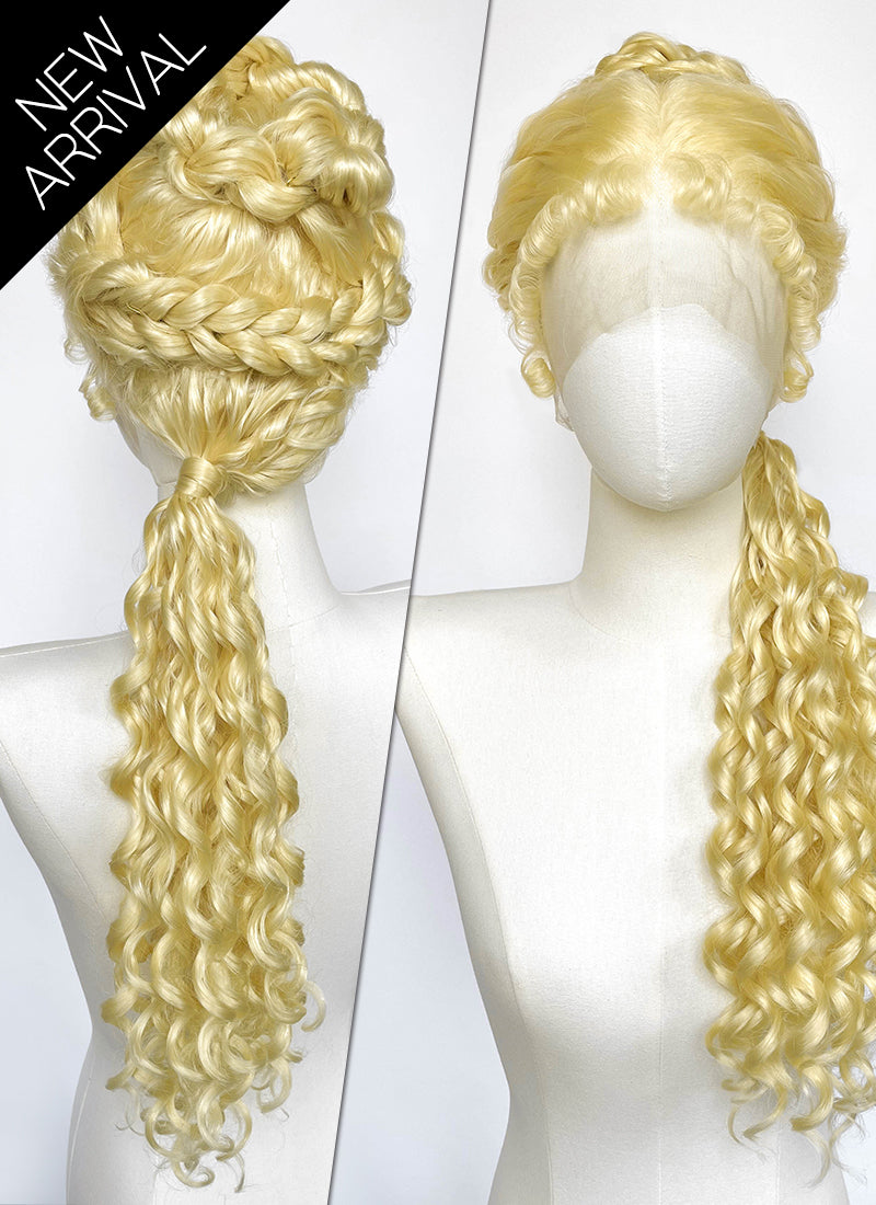 Blonde Braided Lace Front Synthetic Wig LF2240