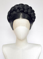 Jet Black Braided Lace Front Synthetic Wig For Cosplay as Madame Giry from The Phantom Of the Opera LF2241