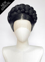 Jet Black Braided Lace Front Synthetic Wig For Cosplay as Madame Giry from The Phantom Of the Opera LF2241