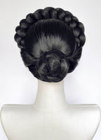 Jet Black Braided Lace Front Synthetic Wig For Cosplay as Madame Giry from The Phantom Of the Opera LF2241