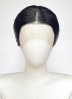 Jet Black Braided Lace Front Synthetic Wig For Cosplay as Madame Giry from The Phantom Of the Opera LF2241