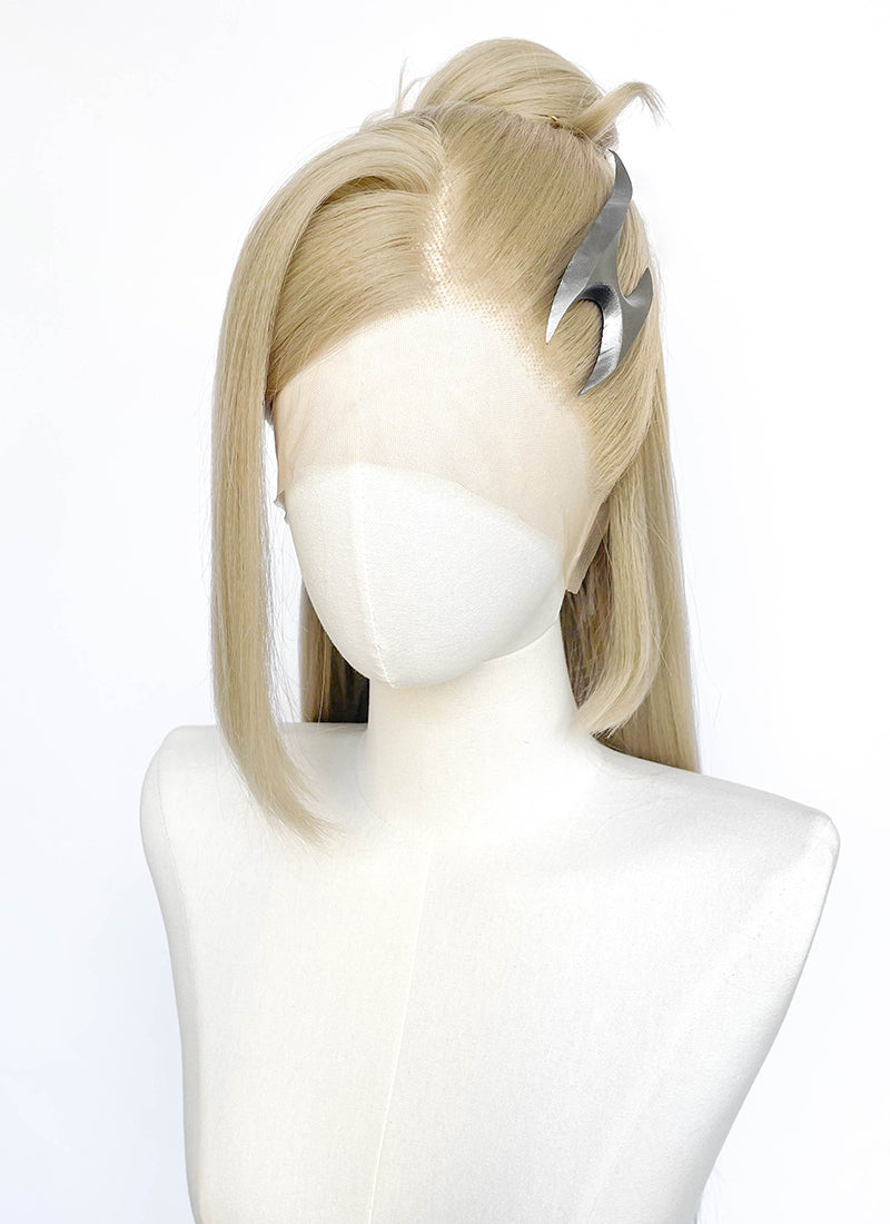 Ash Blonde Lace Front Wig For Cosplay as Kai'Sa (K/DA FIRESTARTER) from League of Legends LF2243