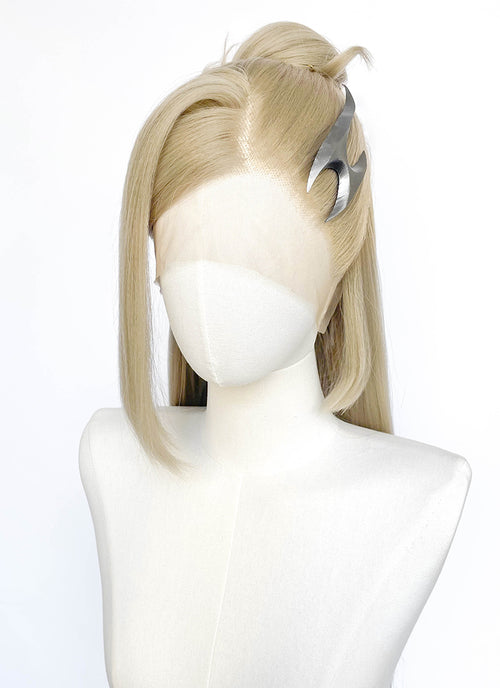 Ash Blonde Lace Front Wig For Cosplay as Kai'Sa (K/DA FIRESTARTER) from League of Legends LF2243