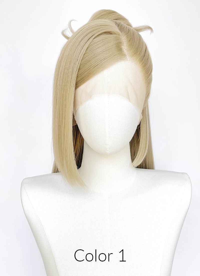 Ash Blonde Lace Front Wig For Cosplay as Kai'Sa (K/DA FIRESTARTER) from League of Legends LF2243