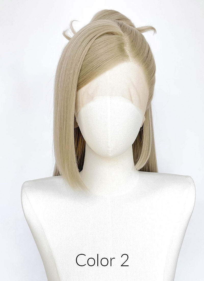 Ash Blonde Lace Front Wig For Cosplay as Kai'Sa (K/DA FIRESTARTER) from League of Legends LF2243