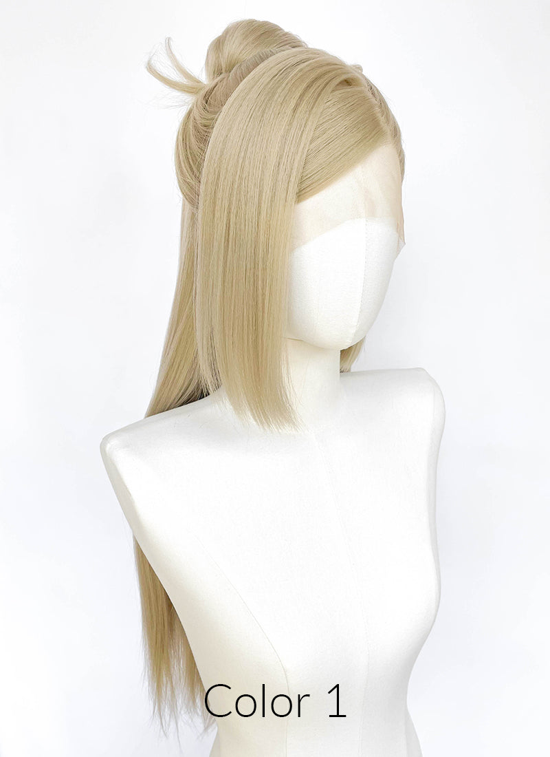Ash Blonde Lace Front Wig For Cosplay as Kai'Sa (K/DA FIRESTARTER) from League of Legends LF2243