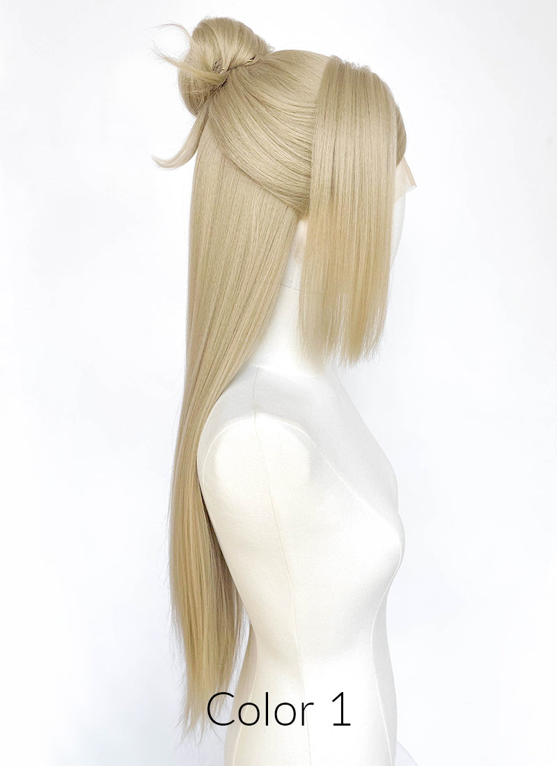 Ash Blonde Lace Front Wig For Cosplay as Kai'Sa (K/DA FIRESTARTER) from League of Legends LF2243