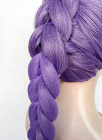 KPop Demon Hunters Rumi Pastel Purple Braided Lace Front Synthetic Wig LF2515