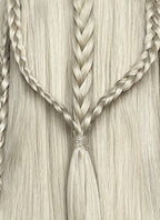 Pastel Ash Blonde Braided Lace Front Synthetic Men's Wig LF2518