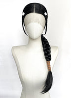 Avatar: The Last Airbender Jet Black Braided Lace Front Synthetic Hair Wig LF2521