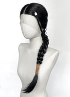 Avatar: The Last Airbender Jet Black Braided Lace Front Synthetic Hair Wig LF2521