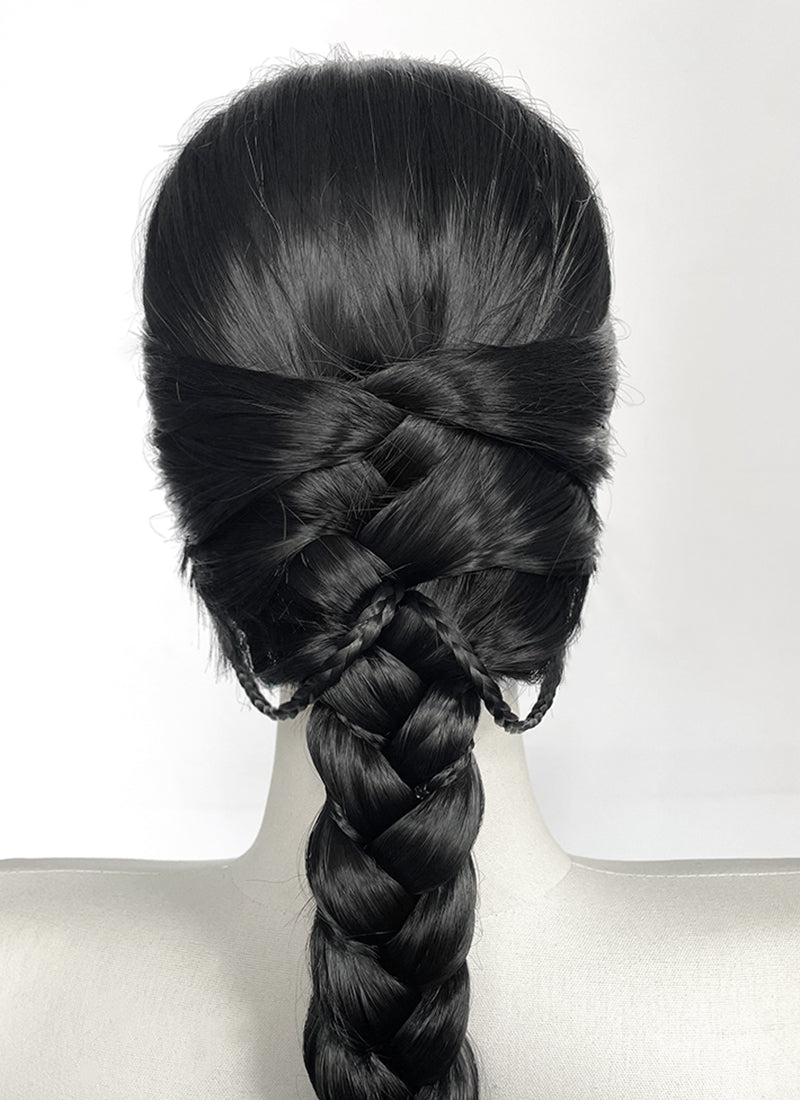 Avatar: The Last Airbender Jet Black Braided Lace Front Synthetic Hair Wig LF2521