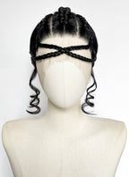 Star Wars: The Mandalorian Koska Reeves Yaki Black Braided 13" x 6" Lace Top Synthetic Wig LF2523