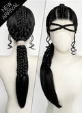 Star Wars: The Mandalorian Koska Reeves Yaki Black Braided 13" x 6" Lace Top Synthetic Wig LF2523