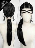 Star Wars: The Mandalorian Koska Reeves Yaki Black Braided 13" x 6" Lace Top Synthetic Wig LF2523