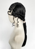 Star Wars: The Mandalorian Koska Reeves Yaki Black Braided 13" x 6" Lace Top Synthetic Wig LF2523