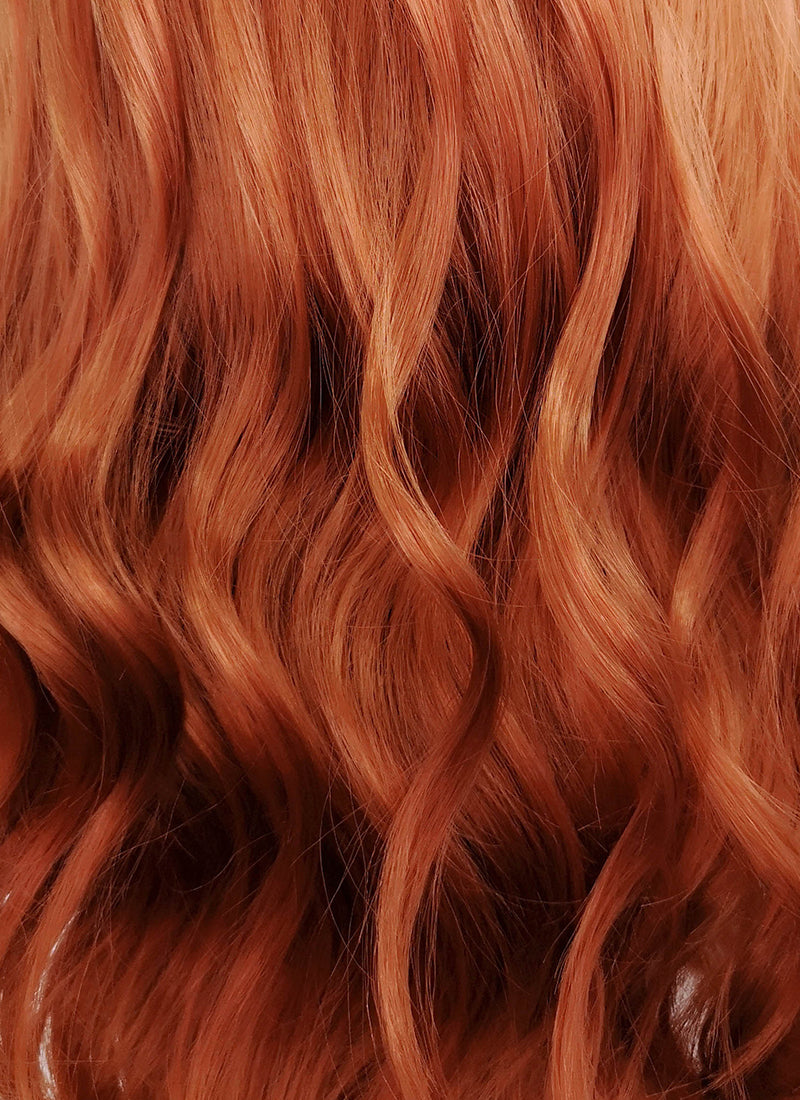 Black Widow Black Widow Ginger Wavy Lace Front Synthetic Wig LF3229