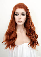 Black Widow Black Widow Ginger Wavy Lace Front Synthetic Wig LF3229