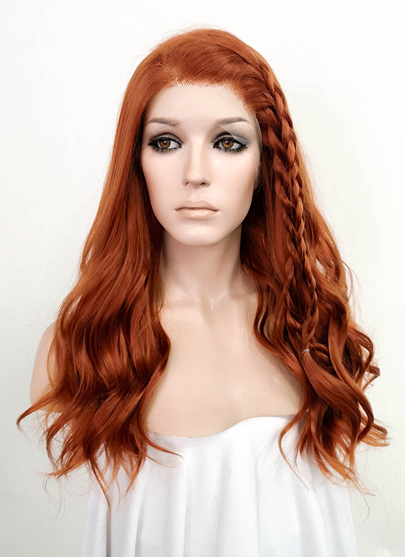 Black Widow Black Widow Ginger Wavy Lace Front Synthetic Wig LF3229