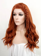 Black Widow Black Widow Ginger Wavy Lace Front Synthetic Wig LF3229