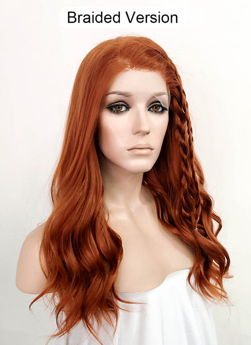 Black Widow Black Widow Ginger Wavy Lace Front Synthetic Wig LF3229