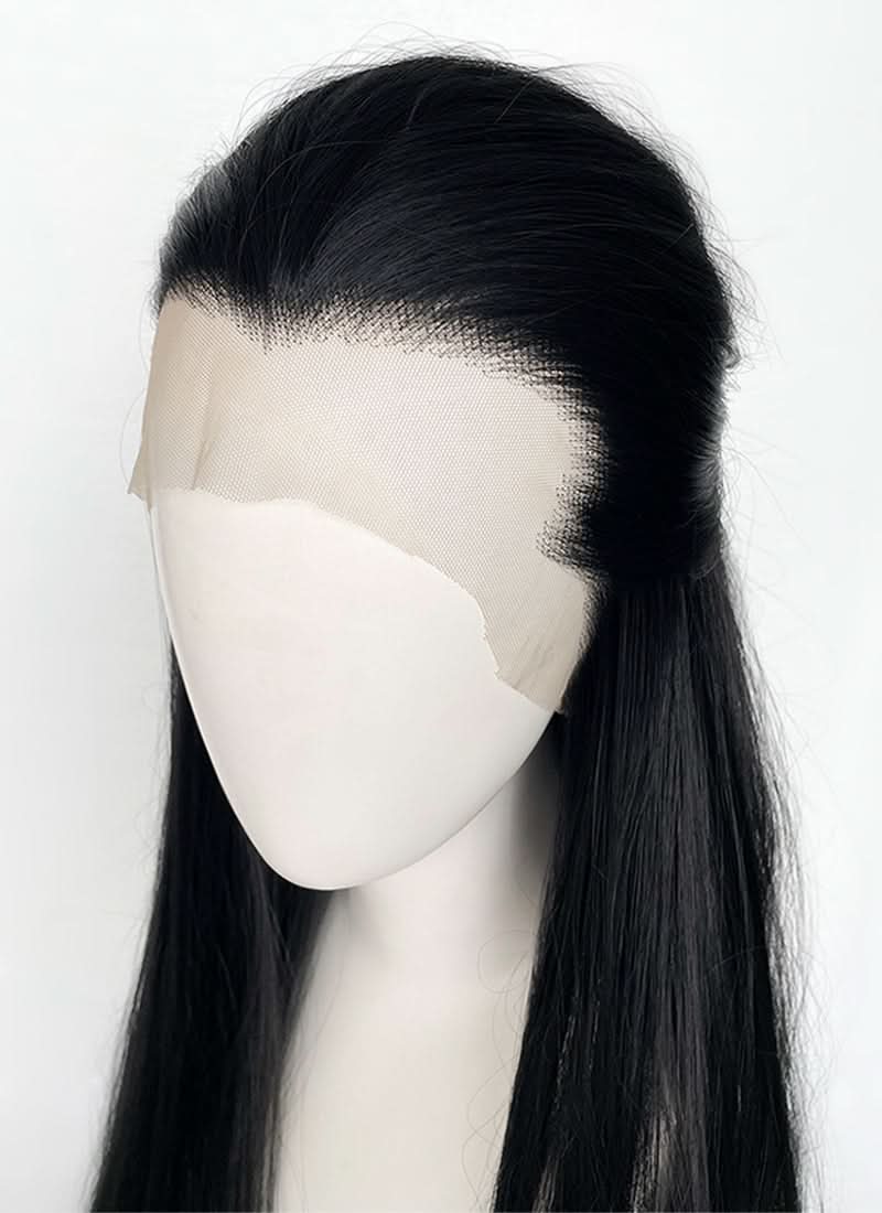 Black Straight Lace Front Synthetic Men's Wig LF3270Fantasy