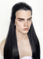 Black Straight Lace Front Synthetic Men's Wig LF3270Fantasy
