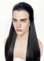 Black Straight Lace Front Synthetic Men's Wig LF3270Fantasy
