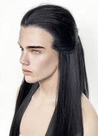 Black Straight Lace Front Synthetic Men's Wig LF3270Fantasy
