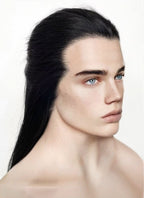 Black Straight Lace Front Synthetic Men's Wig LF3270Fantasy