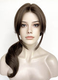 Fallout Lucy Maclean Brown Curtain Bangs Wavy Lace Front Synthetic Wig LF3290A