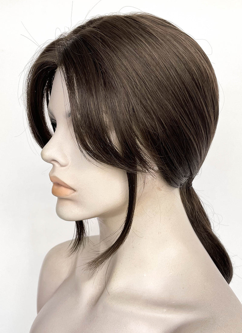 Fallout Lucy Maclean Brown Curtain Bangs Wavy Lace Front Synthetic Wig LF3290A