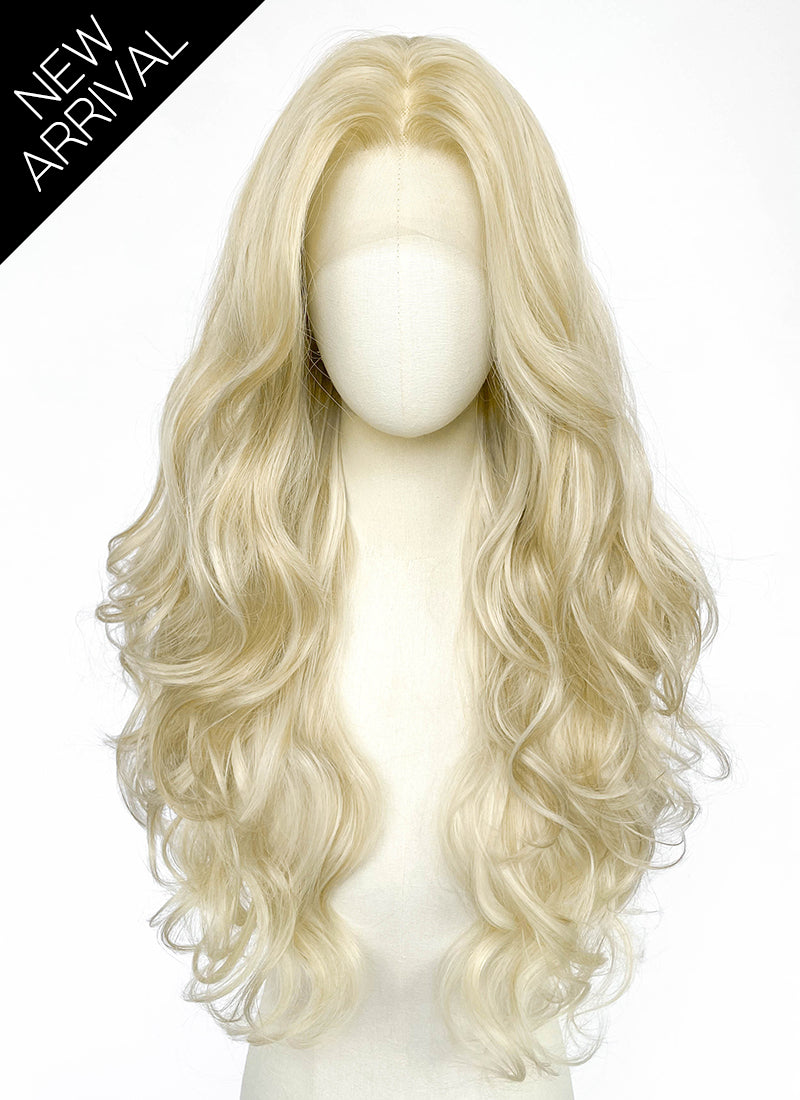 Blonde Wavy Lace Front Synthetic Wig LF3373