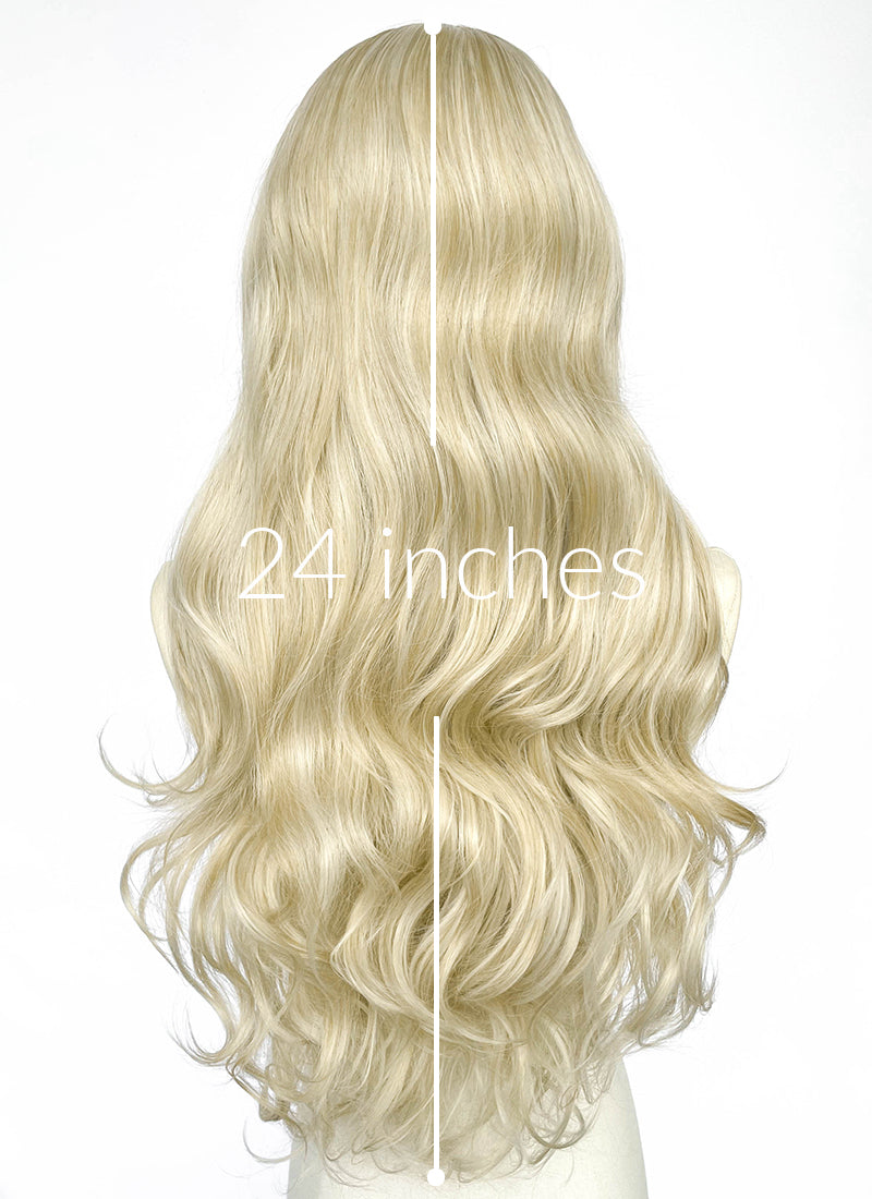 Blonde Wavy Lace Front Synthetic Wig LF3373