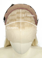 Blonde Wavy Lace Front Synthetic Wig LF3373